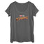 Camiseta de cuello redondo con logo clásico de Marvel para mujer