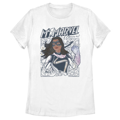 Camiseta Doodle Kamala de Marvel para Mujeres