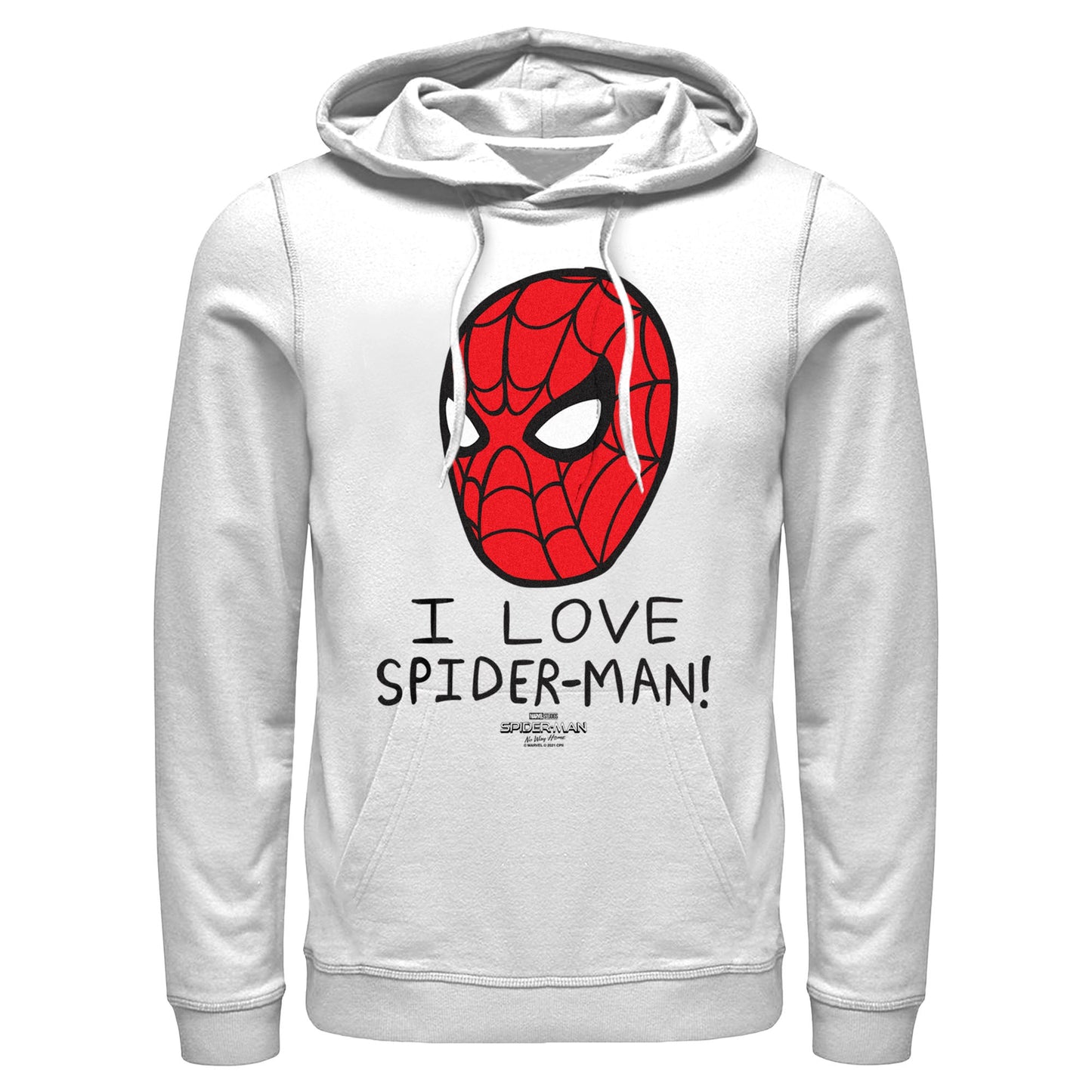 Hoodie léger Marvel I Love Spiderman pour hommes