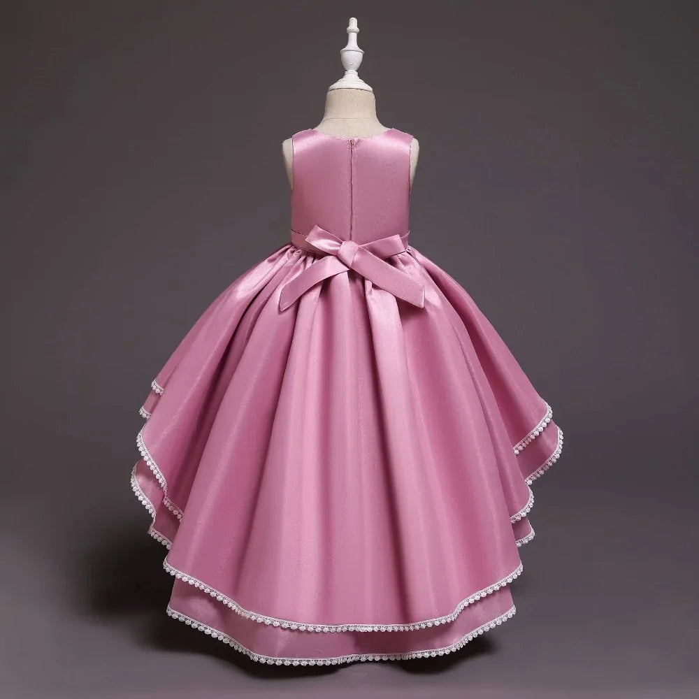 Vestidos de Cola de Princesa para Pequeñas Reinas