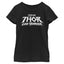 Camiseta Negra con Logo de Marvel para Niñas