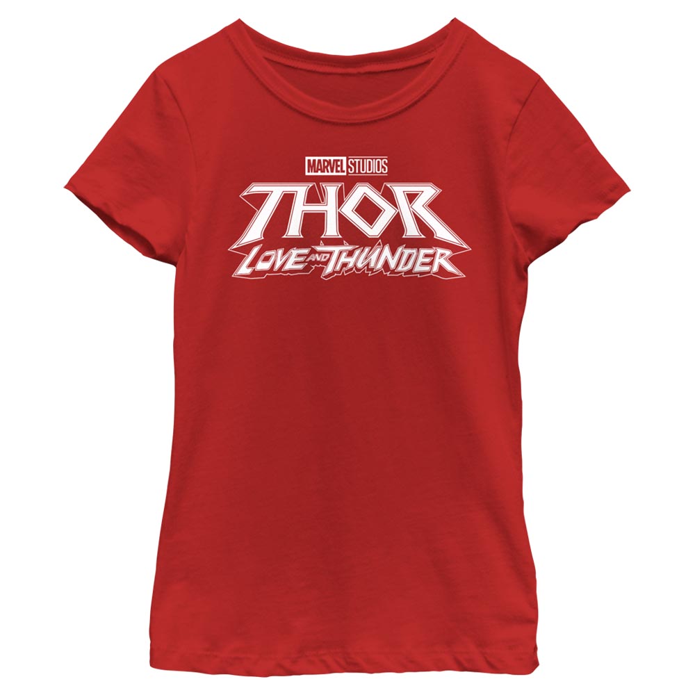 Camiseta Negra con Logo de Marvel para Niñas