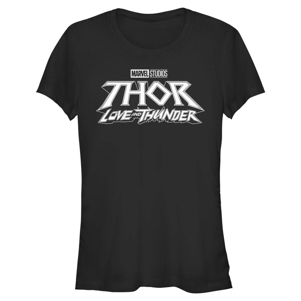 T-shirt Junior Marvel Logo Noir