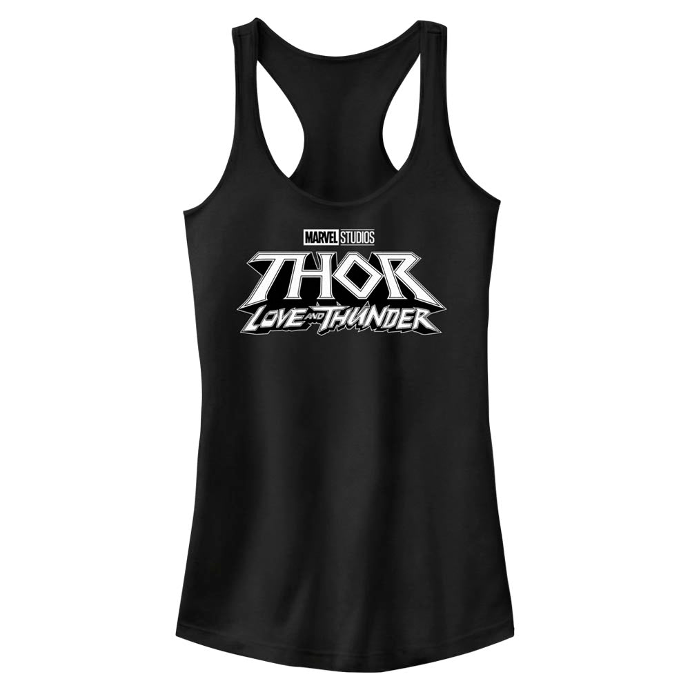 Camiseta sin mangas negra con logo de Marvel para jóvenes
