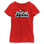 Camiseta blanca con logo de Marvel para niñas