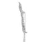 Broche épingle en diamant et or blanc 18K en forme de plume