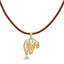 Collier Pendentif Chat en Diamant 18K avec Fini Mat