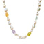 14K Yellow Gold Citrine, Amethyst & Baroque Pearl Necklace - 18"
