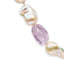 14K Yellow Gold Citrine, Amethyst & Baroque Pearl Necklace - 18"