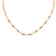 14K Yellow Gold Ruby and Diamond Link Necklace