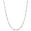 Collar de estación de flores y barras de diamantes de 1.0 Cttw en oro blanco de 14K
