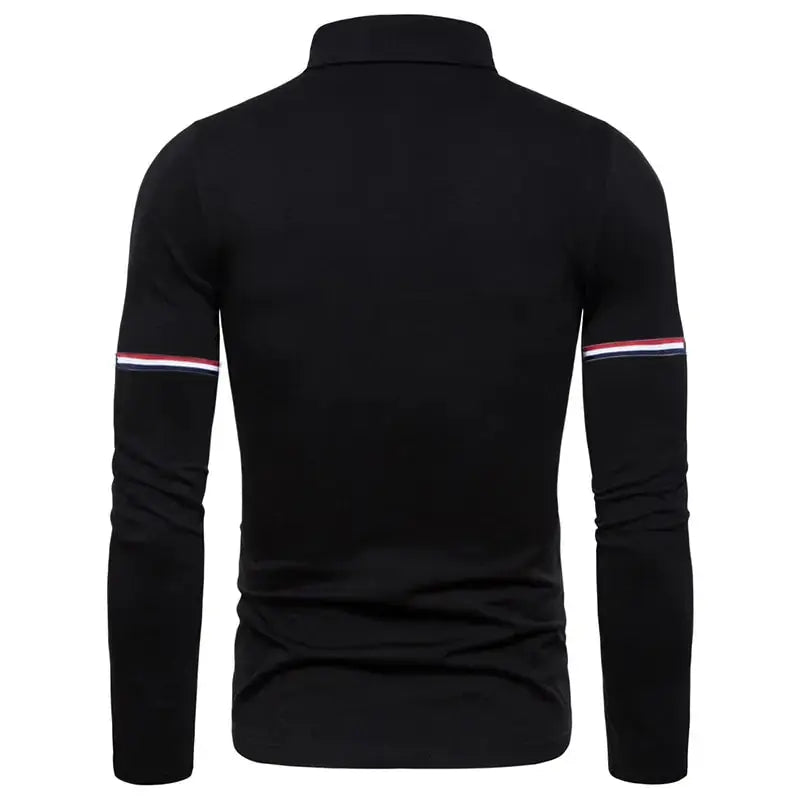 Camisa Polo de Manga Larga Casual para Hombre
