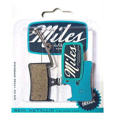 Plaquettes de frein semi-métalliques Miles Racing pour Hope E4 2014