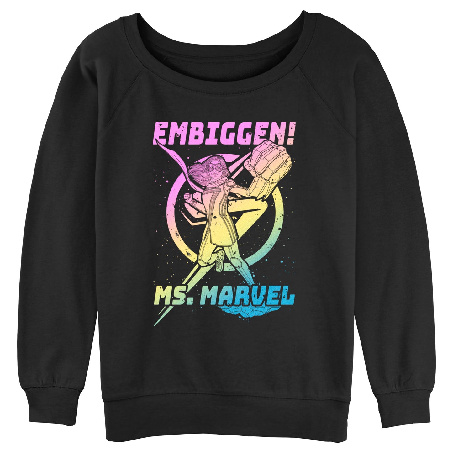 Junior's Marvel Gradient Raglan Pullover