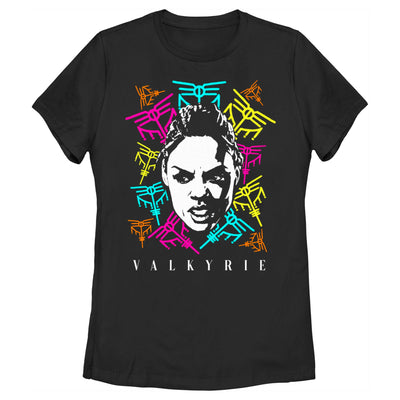 Camiseta gráfica de logos de Valkyrie de Marvel para mujeres