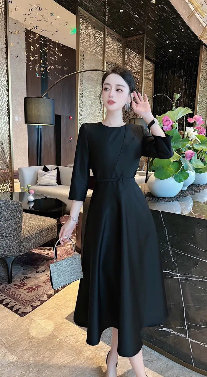 Robe unie élégante