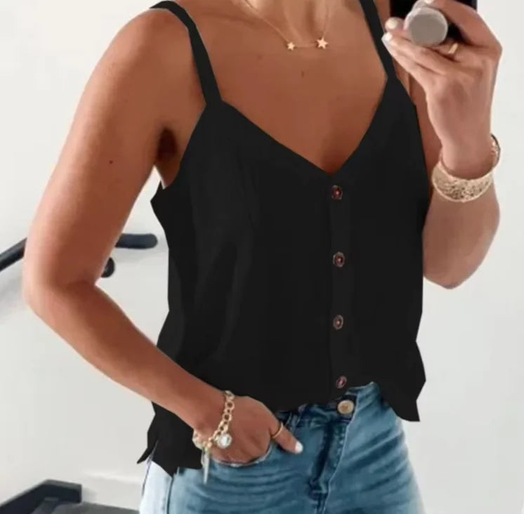 Blouse à bretelles élégante dénudée des épaules - Chic et confortable
