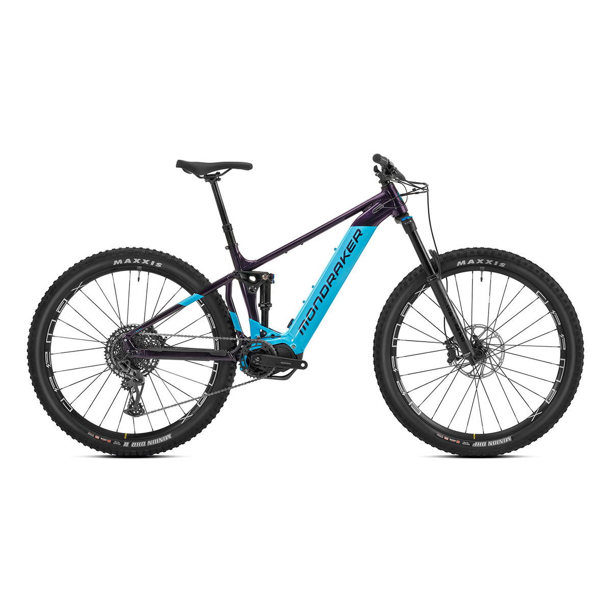 Mondraker Dusk R SE Bicicleta de Montaña Eléctrica - Púrpura Profundo/Azul Claro