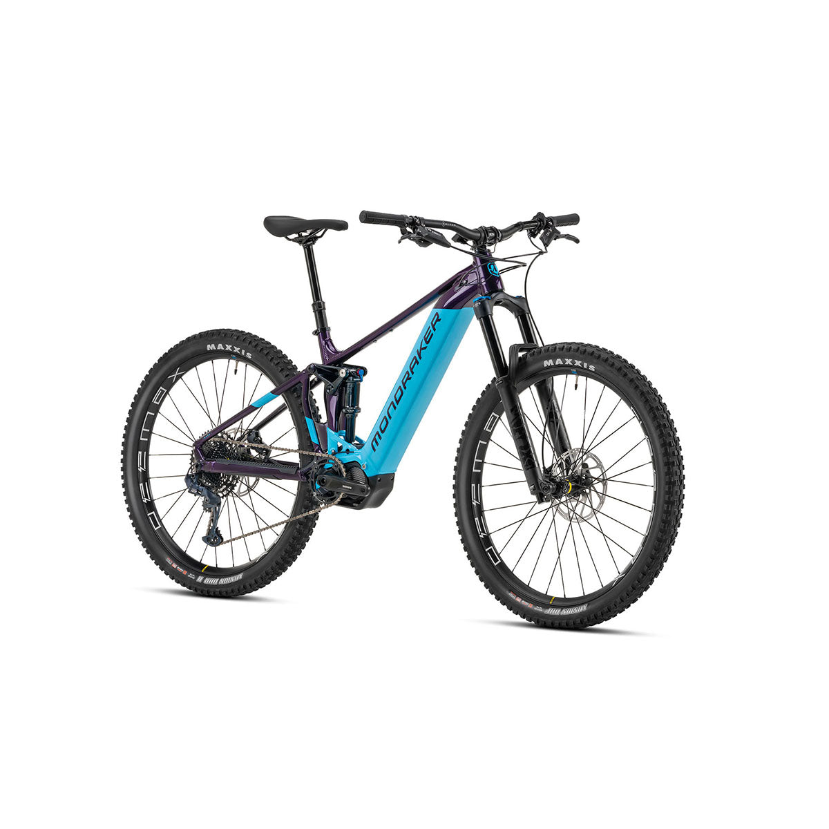 Mondraker Dusk R SE Bicicleta de Montaña Eléctrica - Púrpura Profundo/Azul Claro