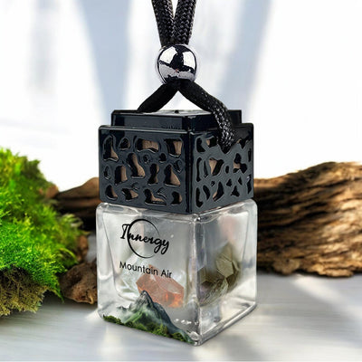 Mountain Air Crystal-Infused Car Diffuser - 8ml Aromatherapy - Korvel