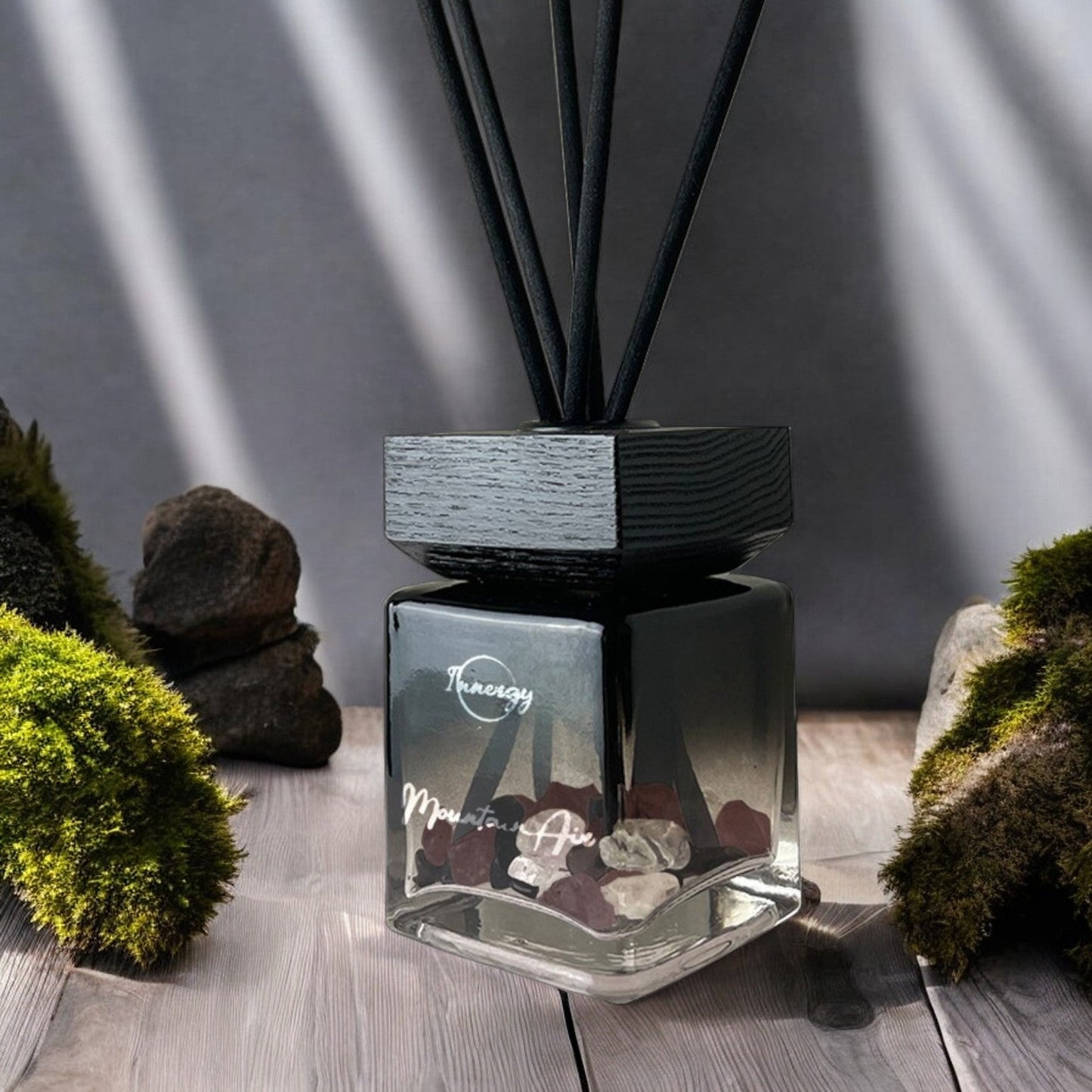Revitalizing Mountain Air Crystal-Infused Reed Diffuser, 100ml - Korvel
