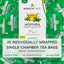 Organic Moringa Tea with Mint - 25 Wrapped Tea Bags
