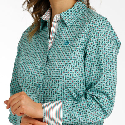 Teal Button Down | Cinch Womens - Korvel