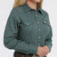 Emerald Geo Women's Cinch Shirt - Stylish & Functional - Korvel
