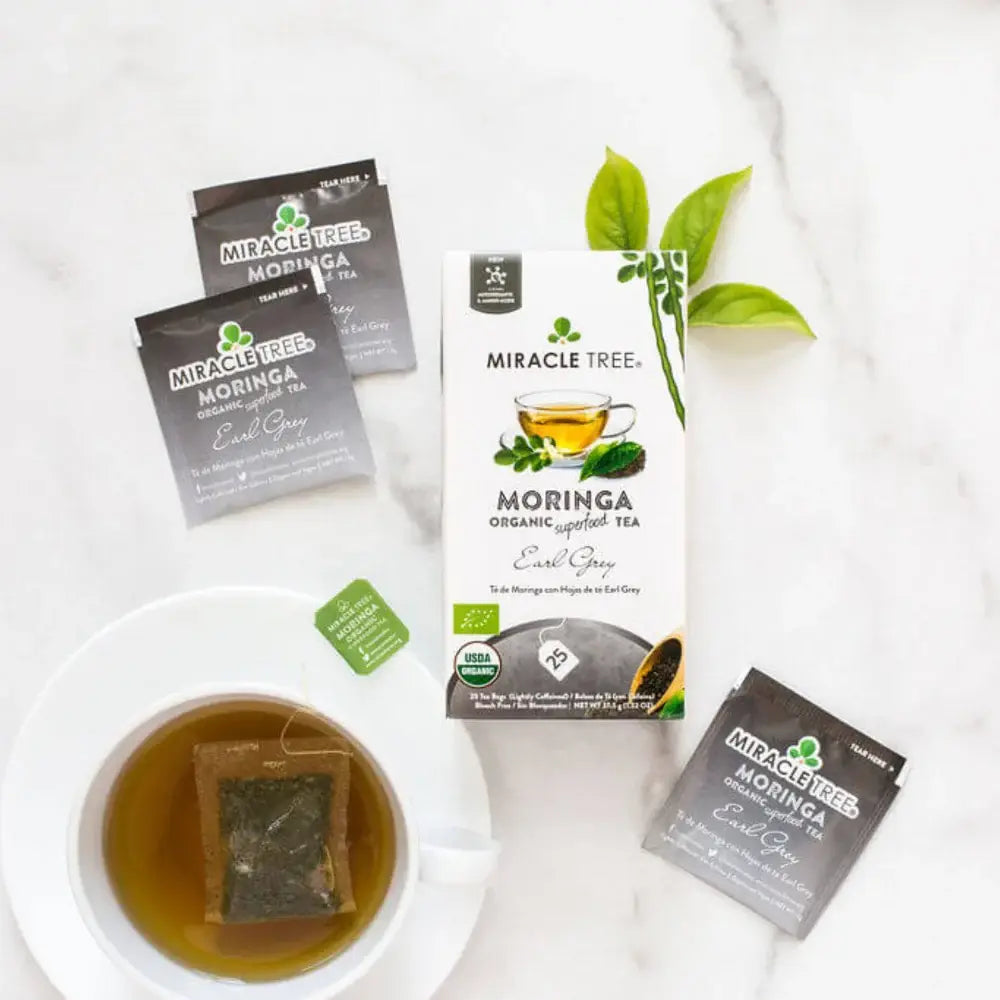 Té Earl Grey de Moringa Orgánico - 25 Bolsitas Envueltas