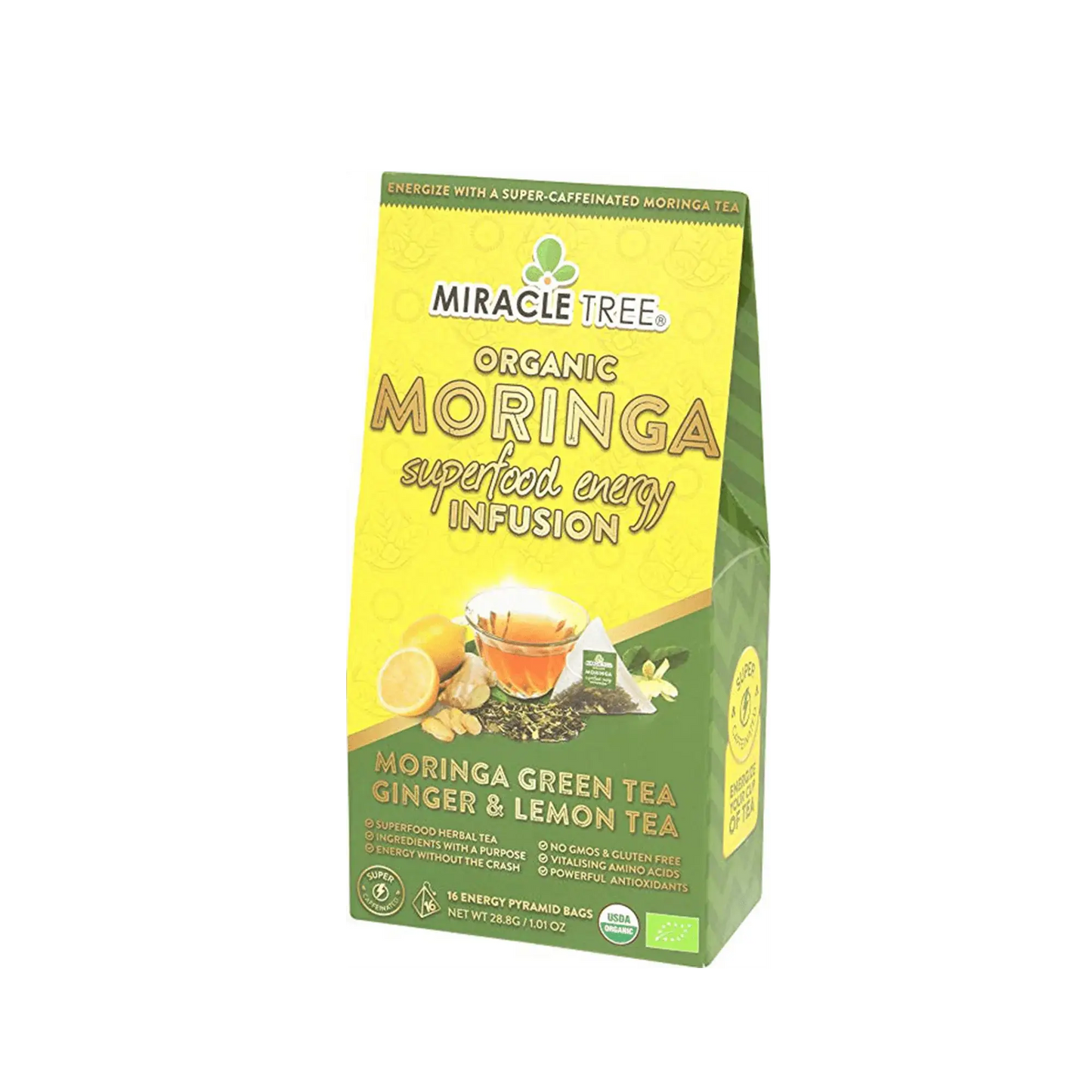 Té Energético de Moringa con Jengibre y Limón