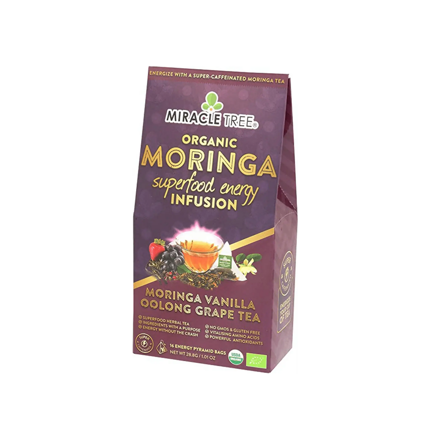 Té Energético de Moringa - Mezcla de Uva y Vainilla