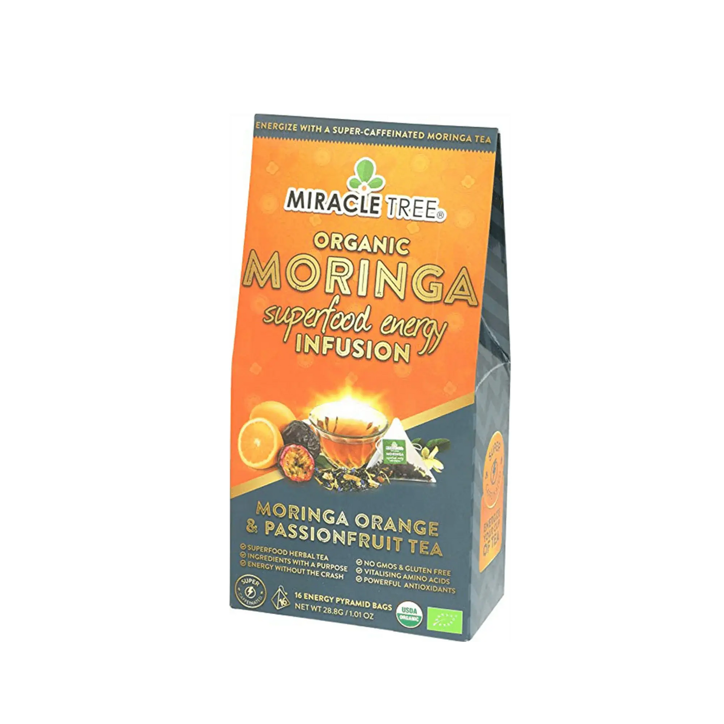 Té Energético de Moringa con Naranja y Maracuyá