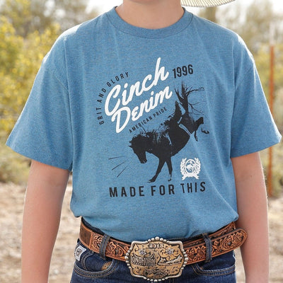"Cinch Boys' Signature Tee - Made for Adventure" - Korvel