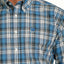 Stylish Blue Plaid Cinch Shirt for Men - Korvel