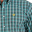 Classic Green Plaid Button-Down Shirt for Men - Korvel