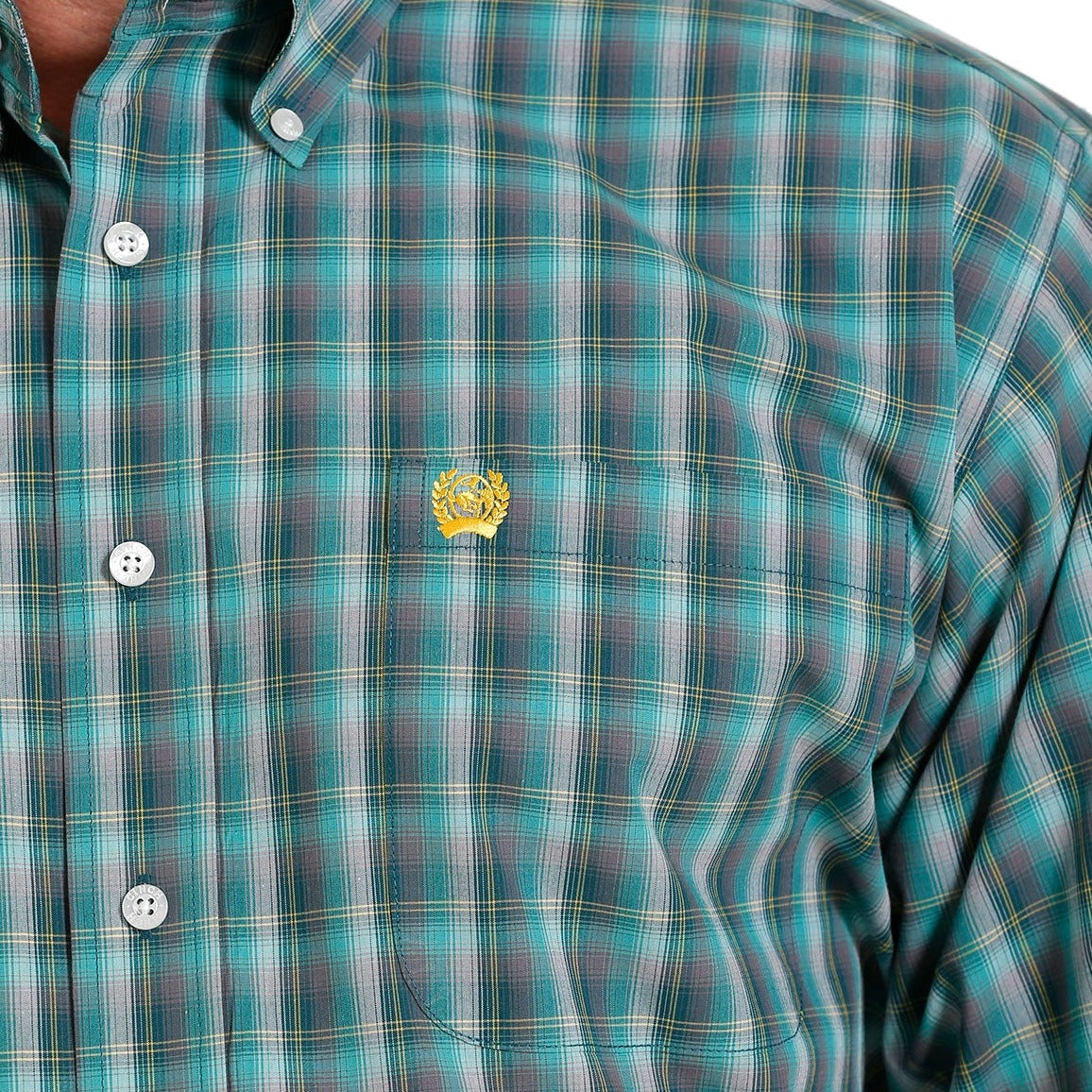 Classic Green Plaid Button-Down Shirt for Men - Korvel