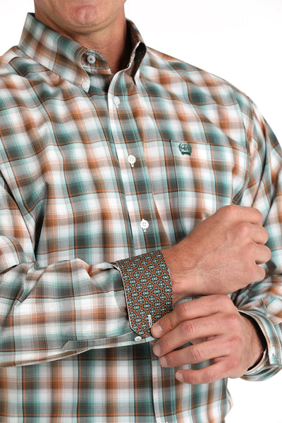 Cinch Men's Rustic Plaid Button-Down Shirt - Korvel