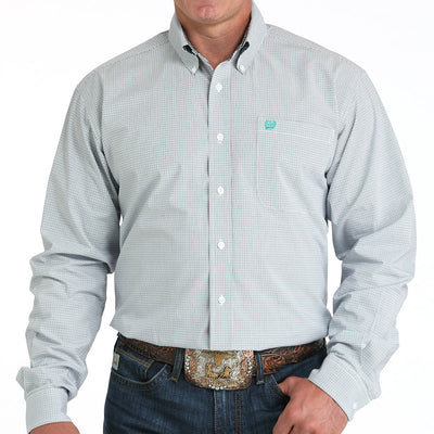 Cinch Men's Long Sleeve Plaid Shirt in Vibrant Purple - Korvel
