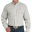 Cinch Men's Brown and White Plaid Long Sleeve Shirt - Korvel
