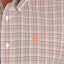 Cinch Men's Short Sleeve Plaid Shirt in White and Earth Tones - Korvel