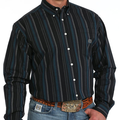 Classic Vintage Striped Cinch Shirt for Men - Korvel