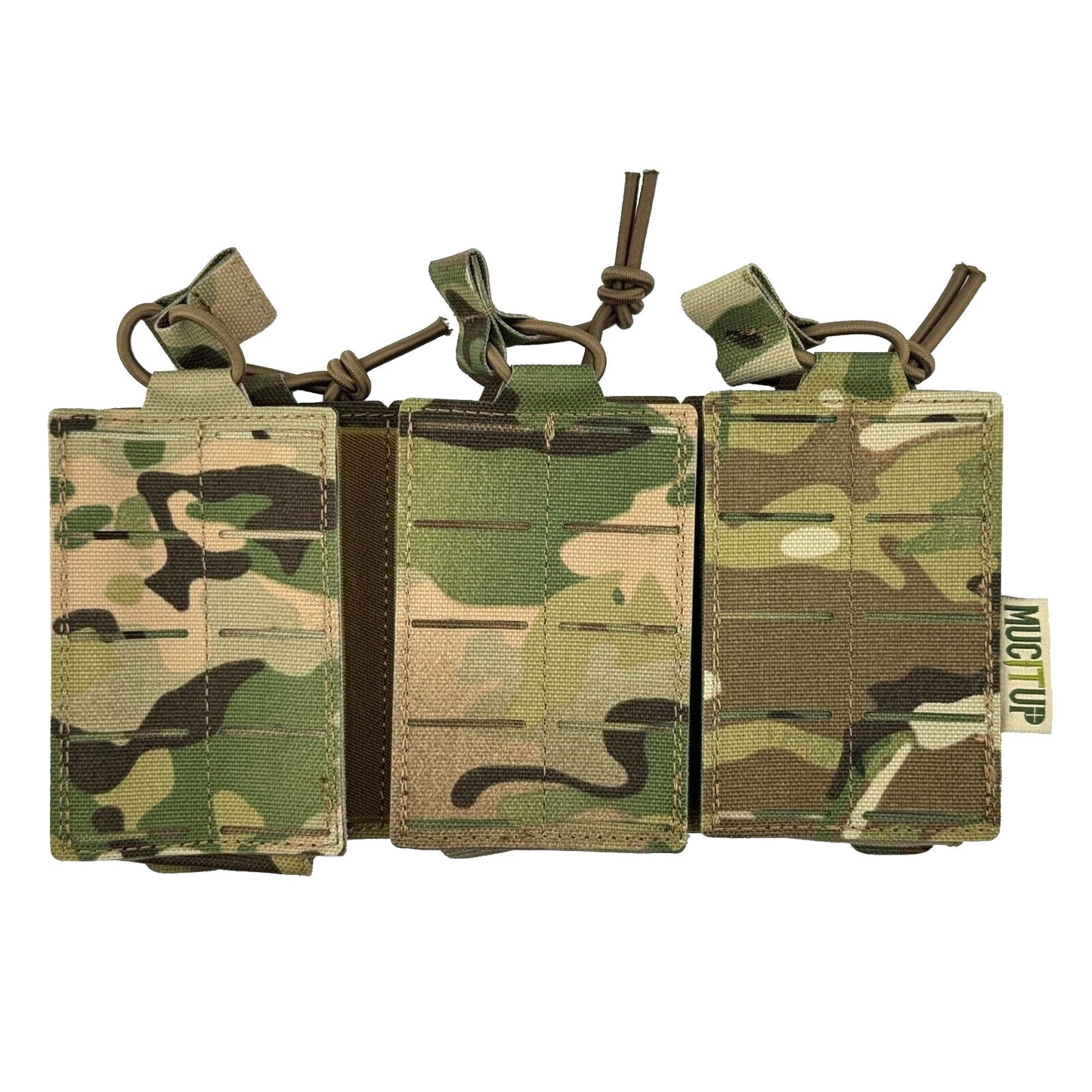 MUCTAC 1050D Nylon Laser Cut Triple Mag Pouch - Multicam