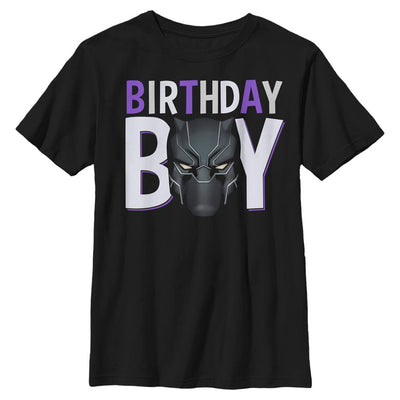 Boy's Marvel Panther Birthday T-Shirt