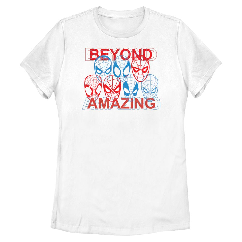 Women's Marvel Spider-Man Masks Graphic T-Shirt