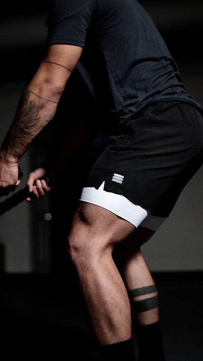 Men's V1 Performance Athletic Shorts - Jet Black - Korvel