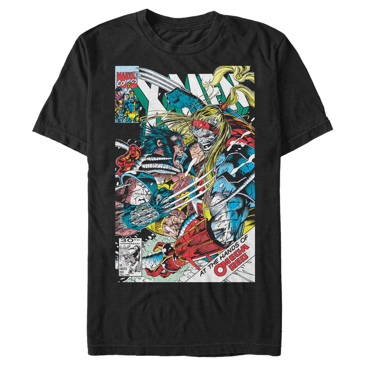 Camiseta de Póster Roja de Marvel para Hombre