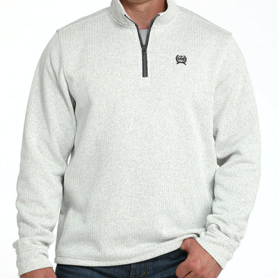 Cinch Men's Light Grey Quarter-Zip Pullover - Korvel
