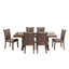 Mesa de Comedor de Madera de Caucho de Estilo Moderno de Mediados de Siglo para 6-8 Personas