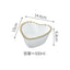Nordic Gold Bead Ceramic Dinner Plates