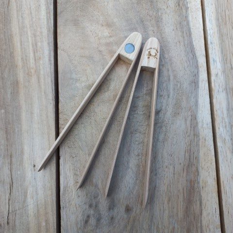 Pinces en bois magnétiques pour pain grillé et garnitures